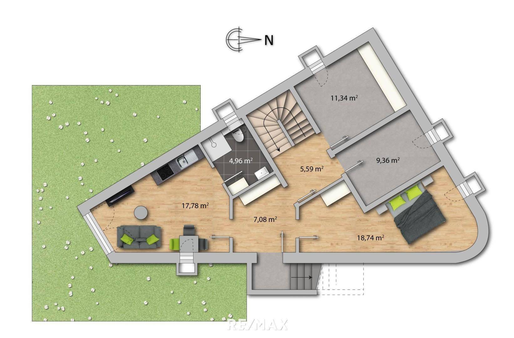 Grundriss Einliegerwohnung