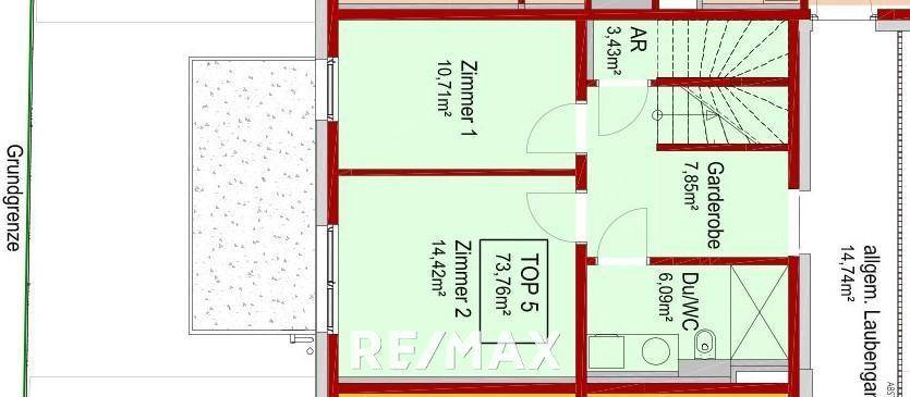 Wohnung - Plan Top 5 OG