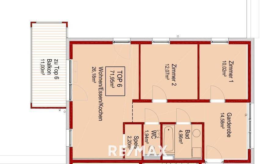 Wohnung - Plan Top 6