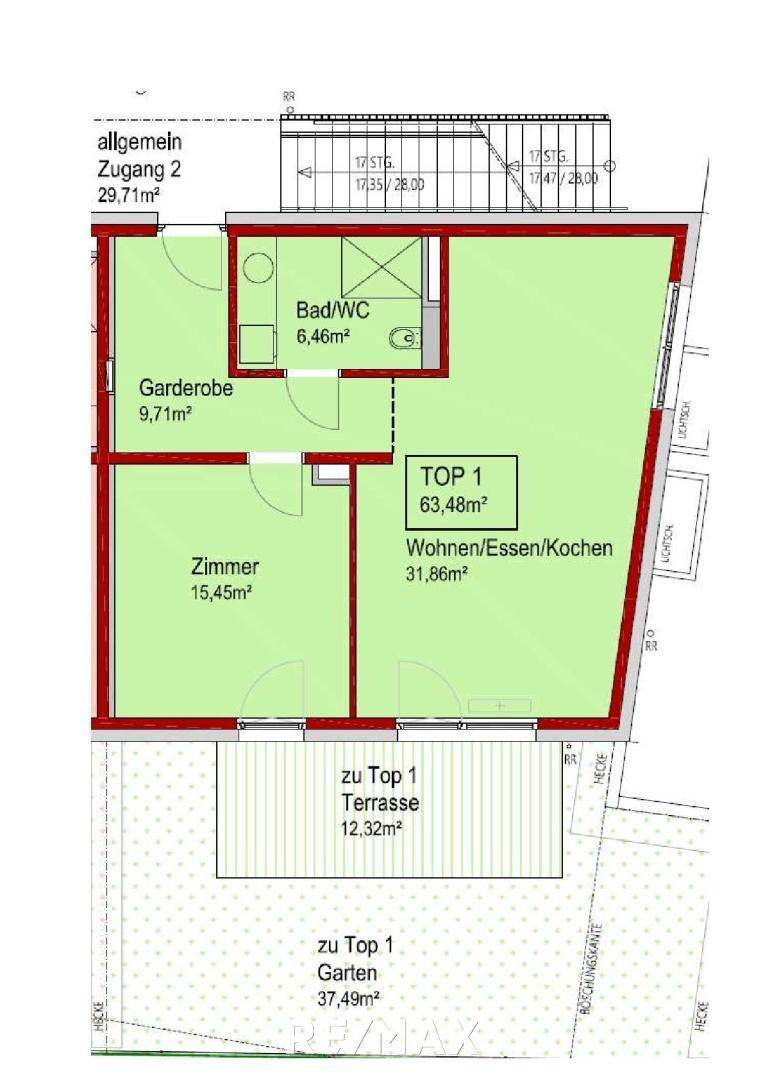 Wohnung - Plan Top 1