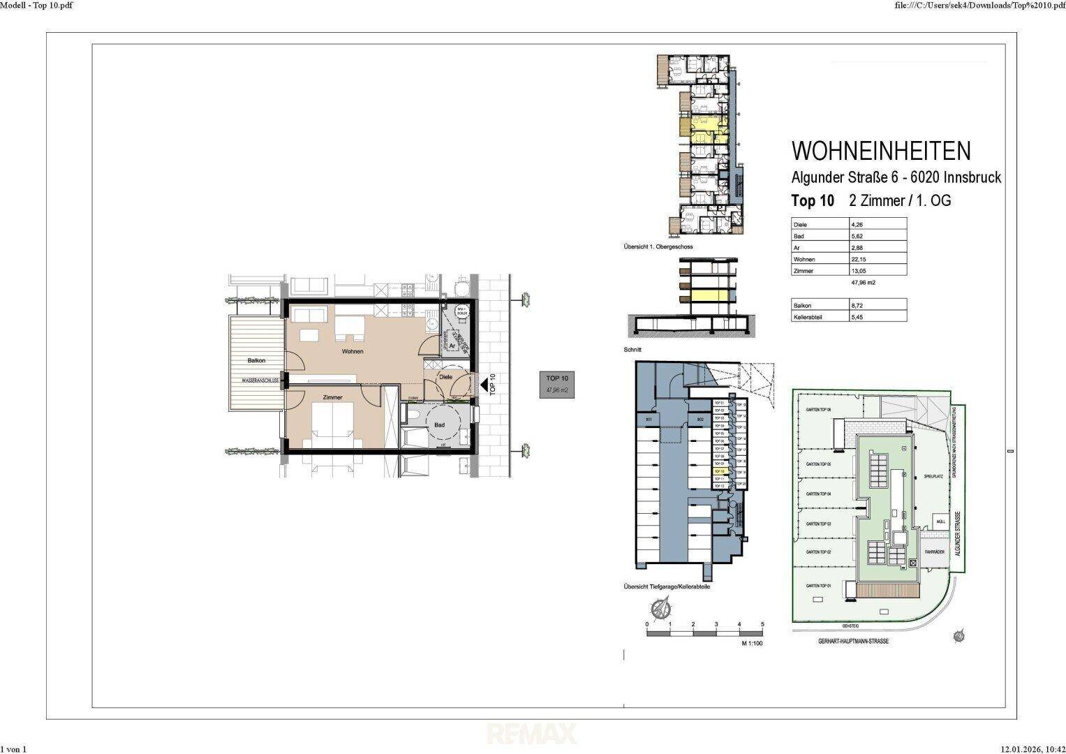 2-Zimmer-Neubauwohnung im grünen Amras – PROVISIONSFREI für den Käufer – pohled 6