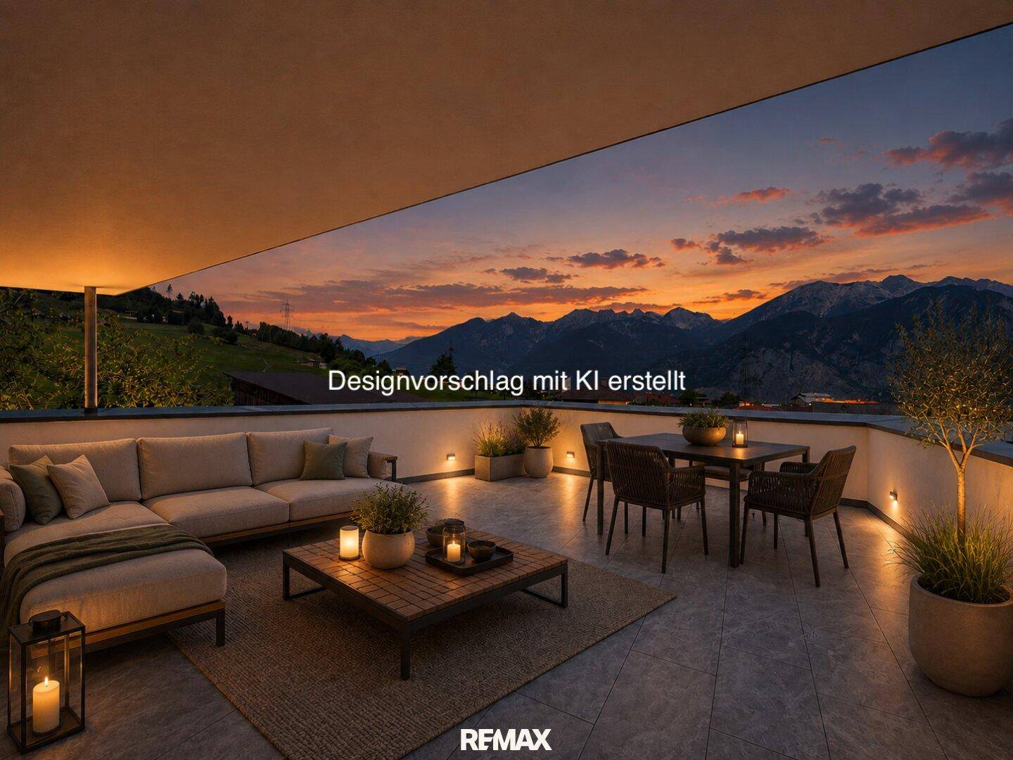 Hauptterrasse Designvorschlag