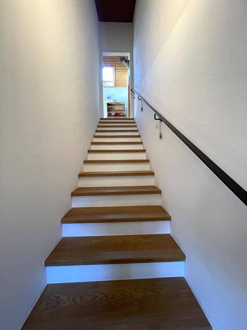 Aufgang ins Dachgeschoss