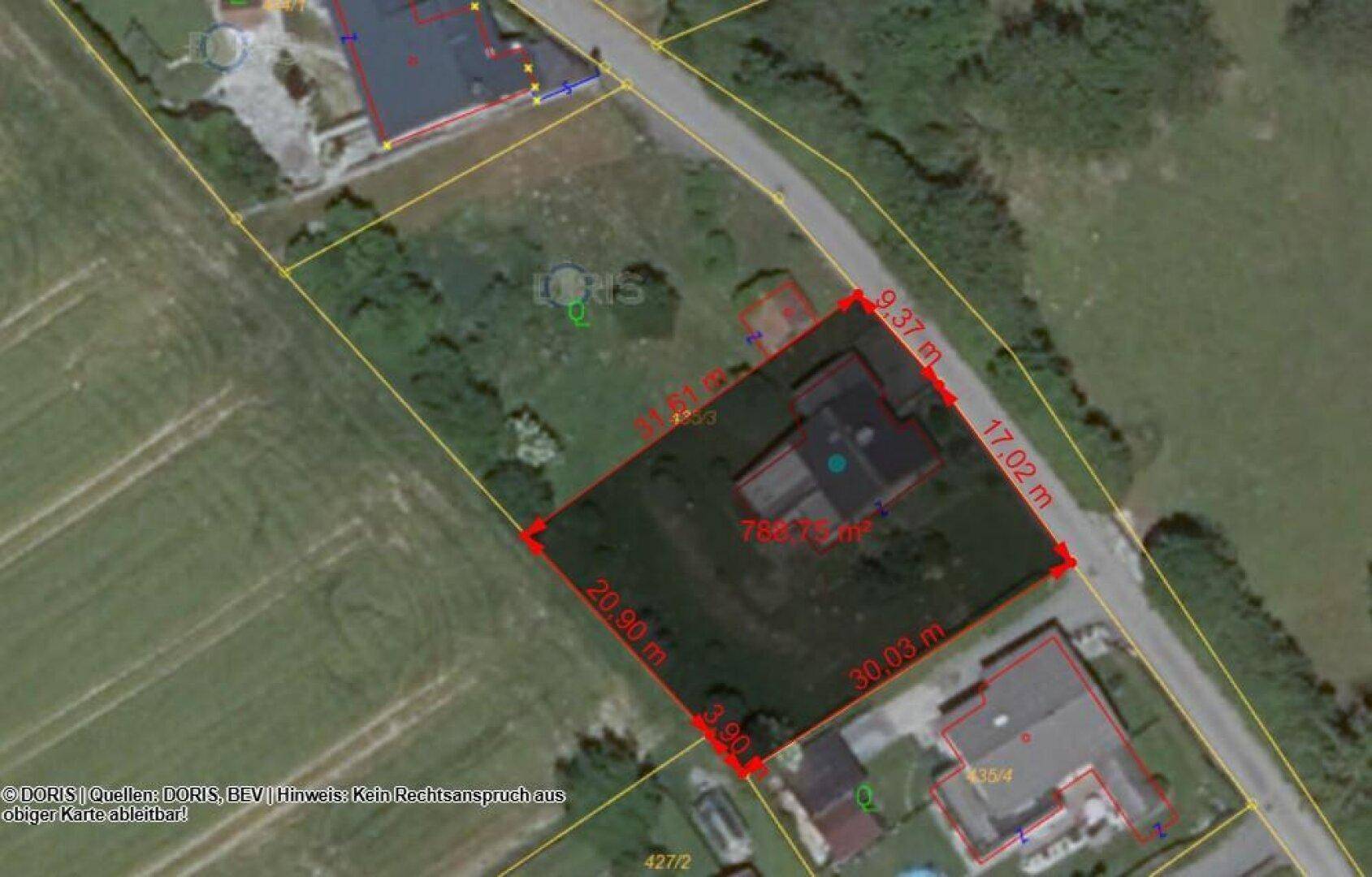 Ca. 788m² Baugrundstücke um €159.000,- mit Blick ins Grüne in ländlicher Ruhelage! - Ansicht 2