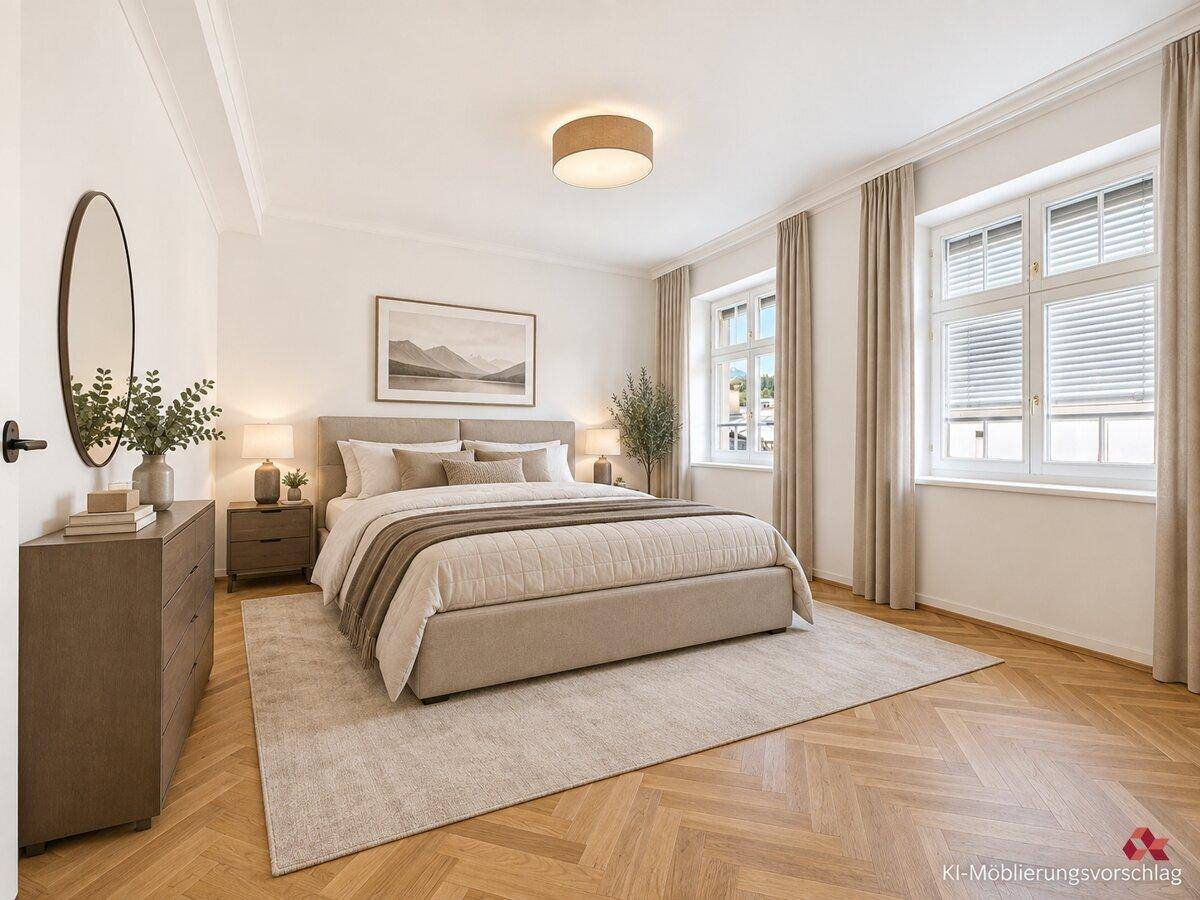 Schlafzimmer - Möblierungsvorschlag