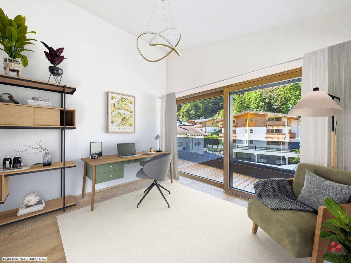Möblierungsvorschlag Arbeitszimmer