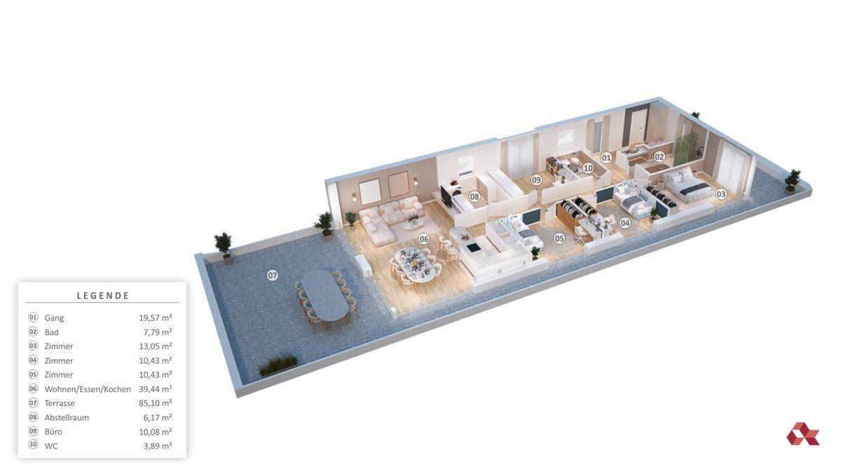 Grundriss A201 3D