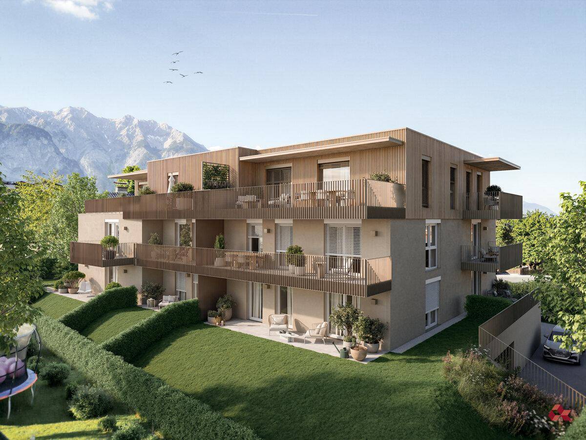 Neubauprojekt Dorfjuwel Götzens - Gartenwohnung Top 3 - Ansicht 2