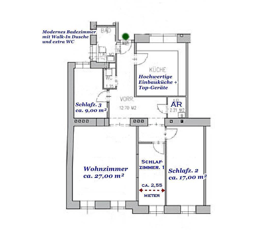 Perfekte Raumaufteilung - Wohnungsplan