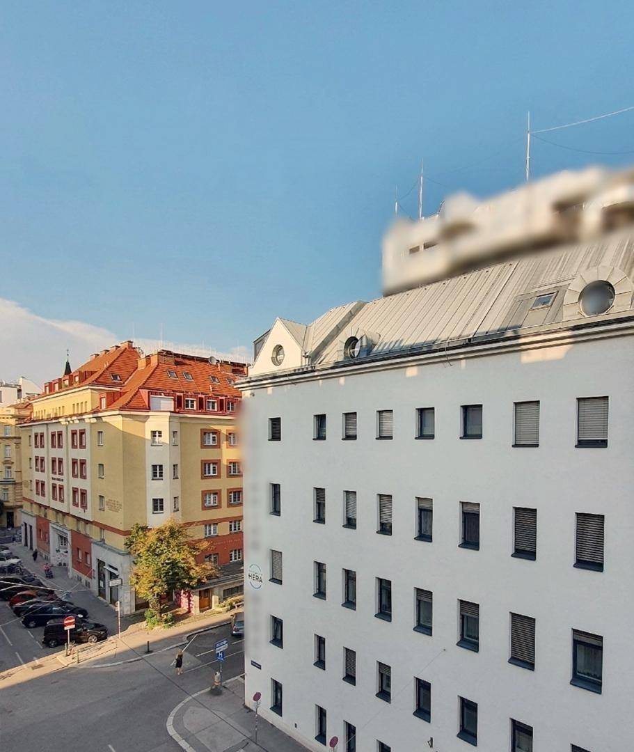 Ausblick Schlafzimmern - ruhige Gasse!