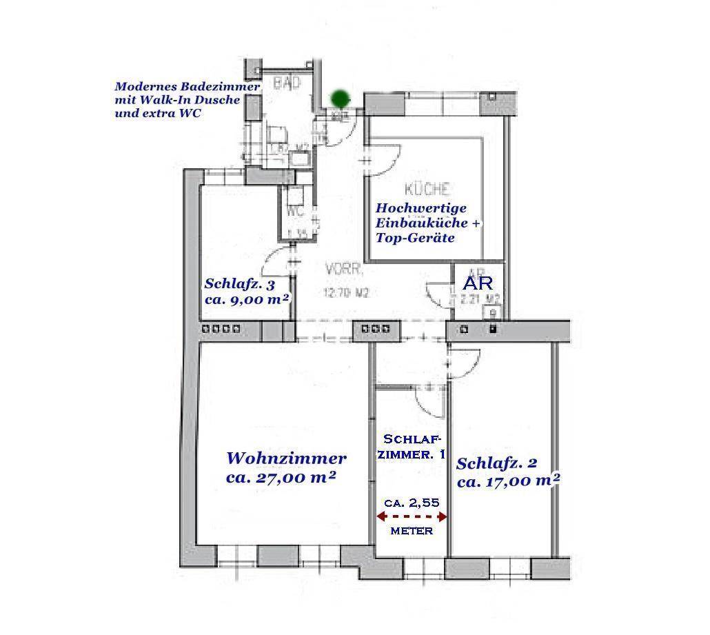 Perfekter Grundriss - Wohnungsplan