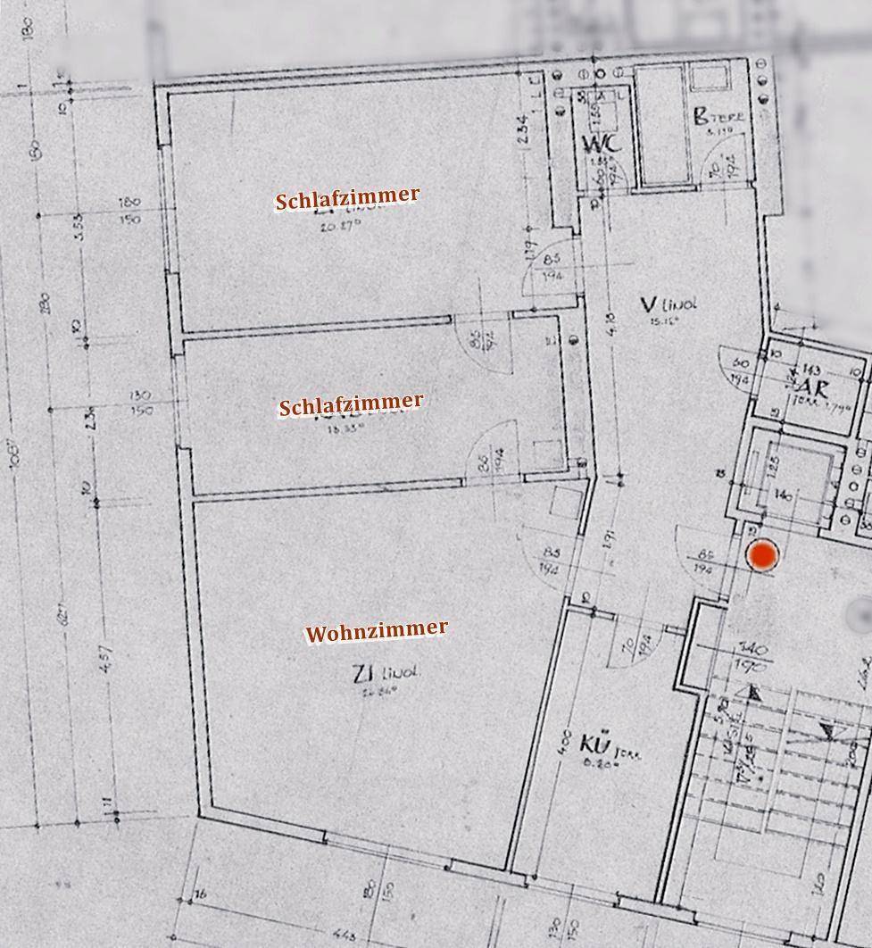 Grundrissplan ca. 92 m²