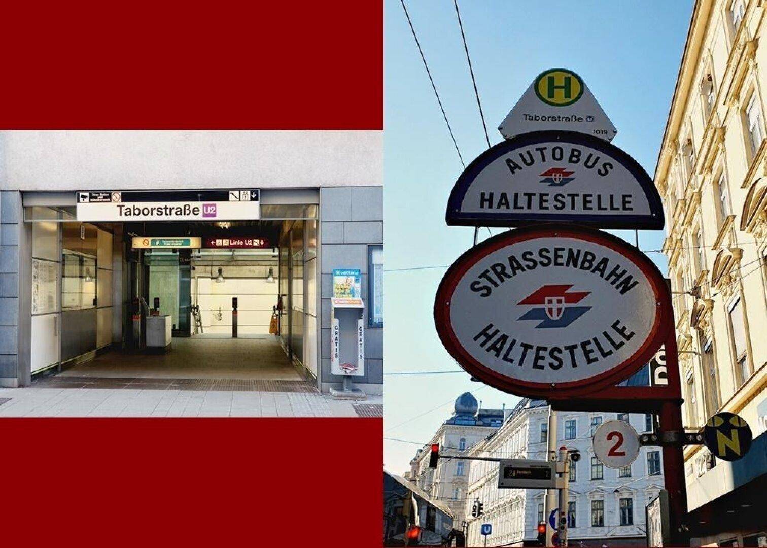 U2 Taborstraße ums Eck!