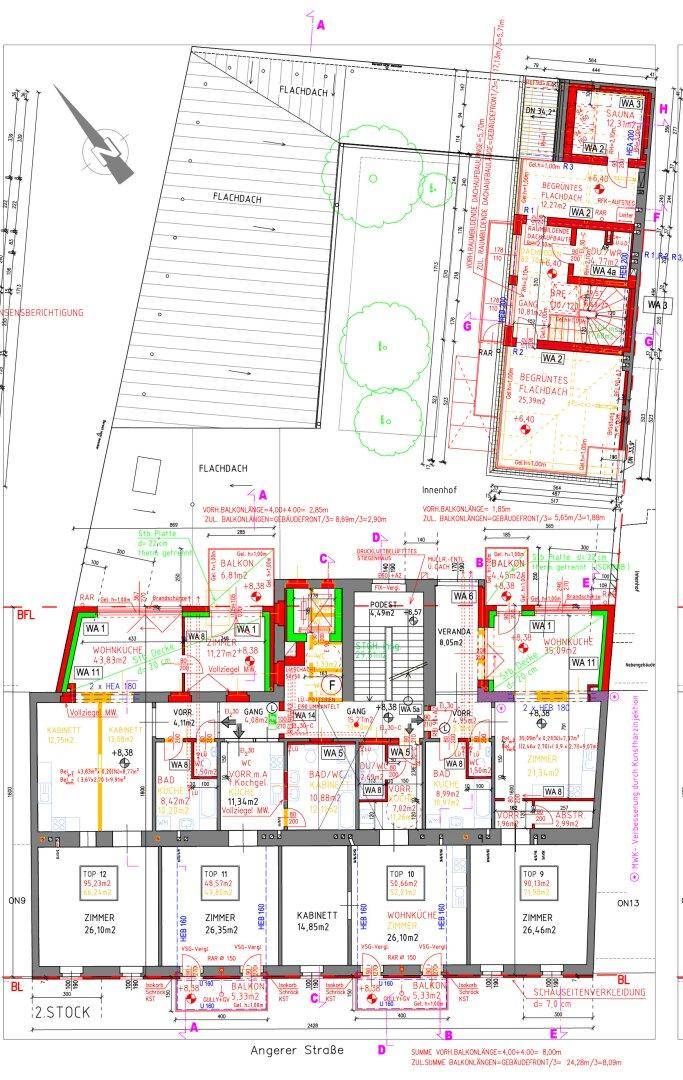 Plan Hofseitig Apartments