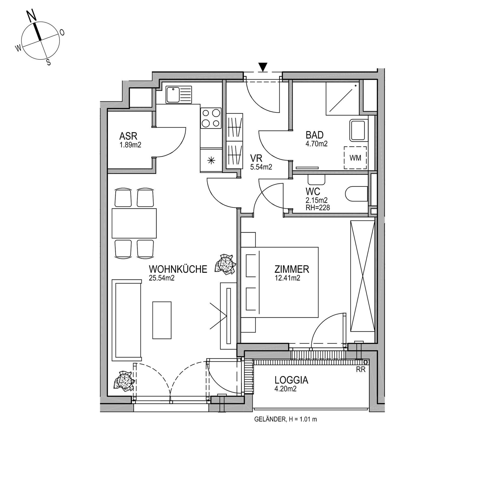 LIVE21 | 2-Zimmer Wohnung mit Loggia | Nahe KH Nord &amp; SCN - Mehr