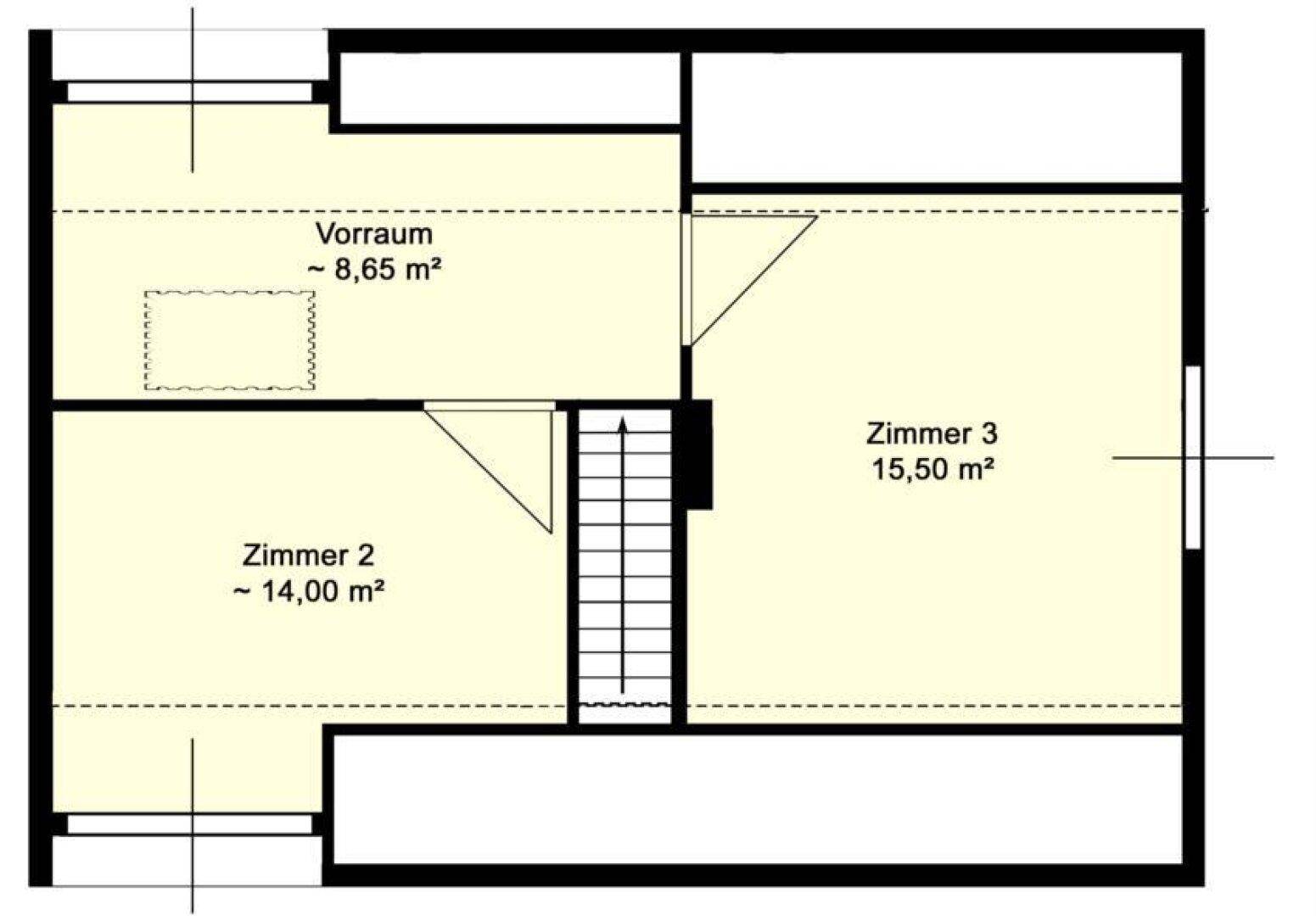 Dachgeschoß Skizze