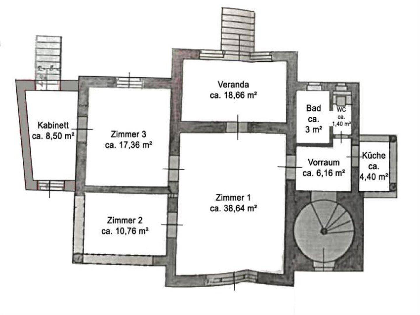 Grundriss Skizze Parterre