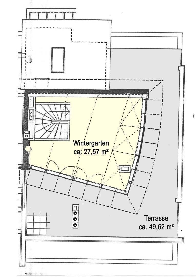 Grundriss Skizze 2. Dachgeschoß