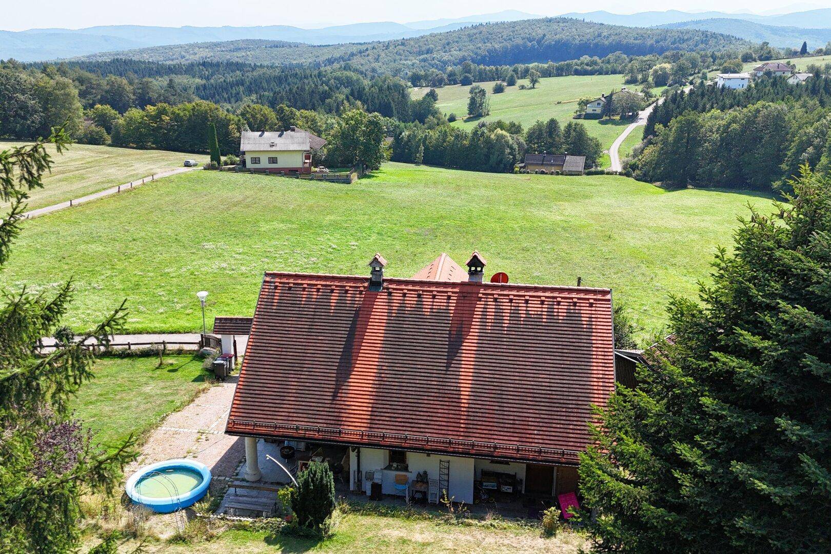 Luftbild mit Ausblick