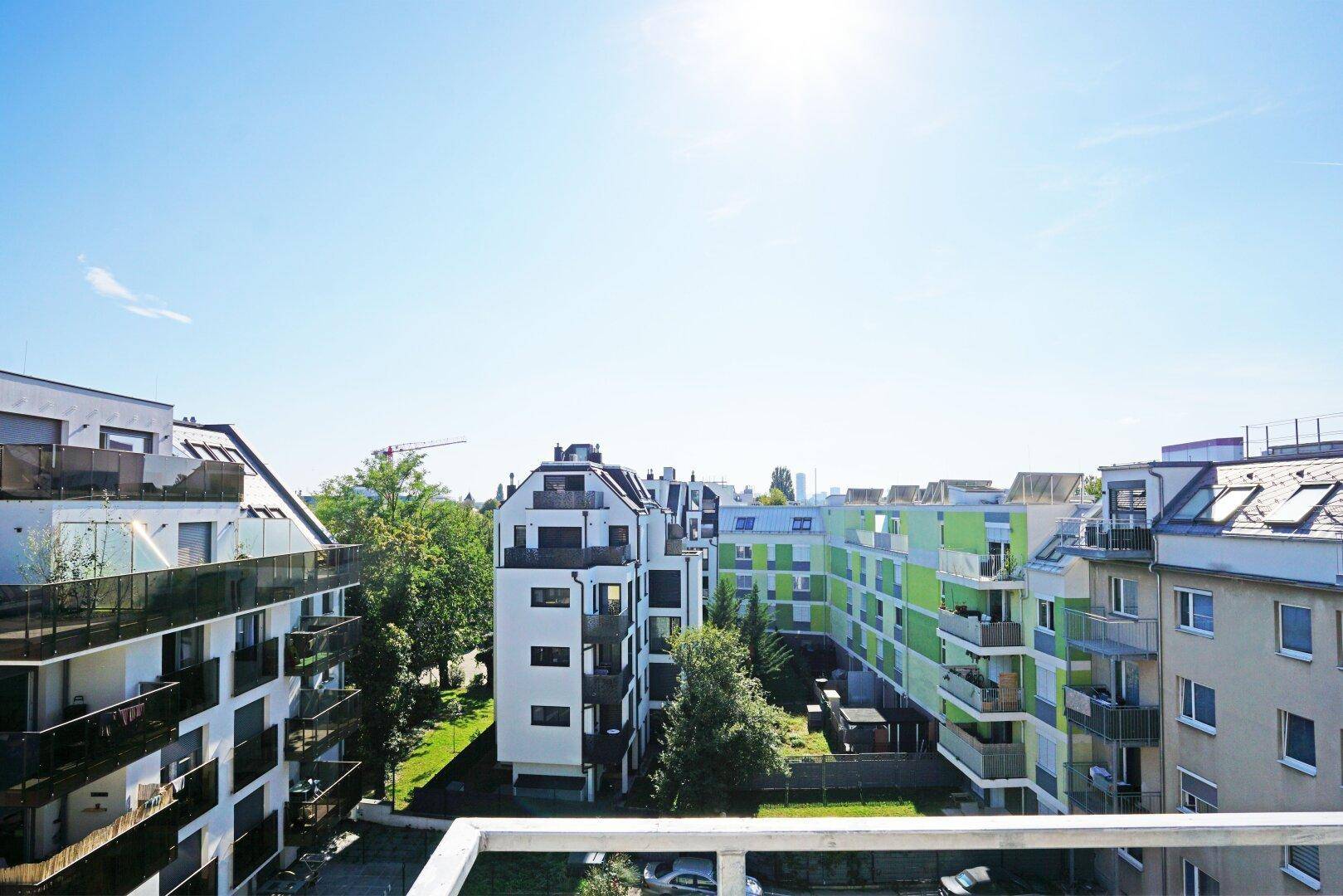 Balkon Aussicht nach Süden