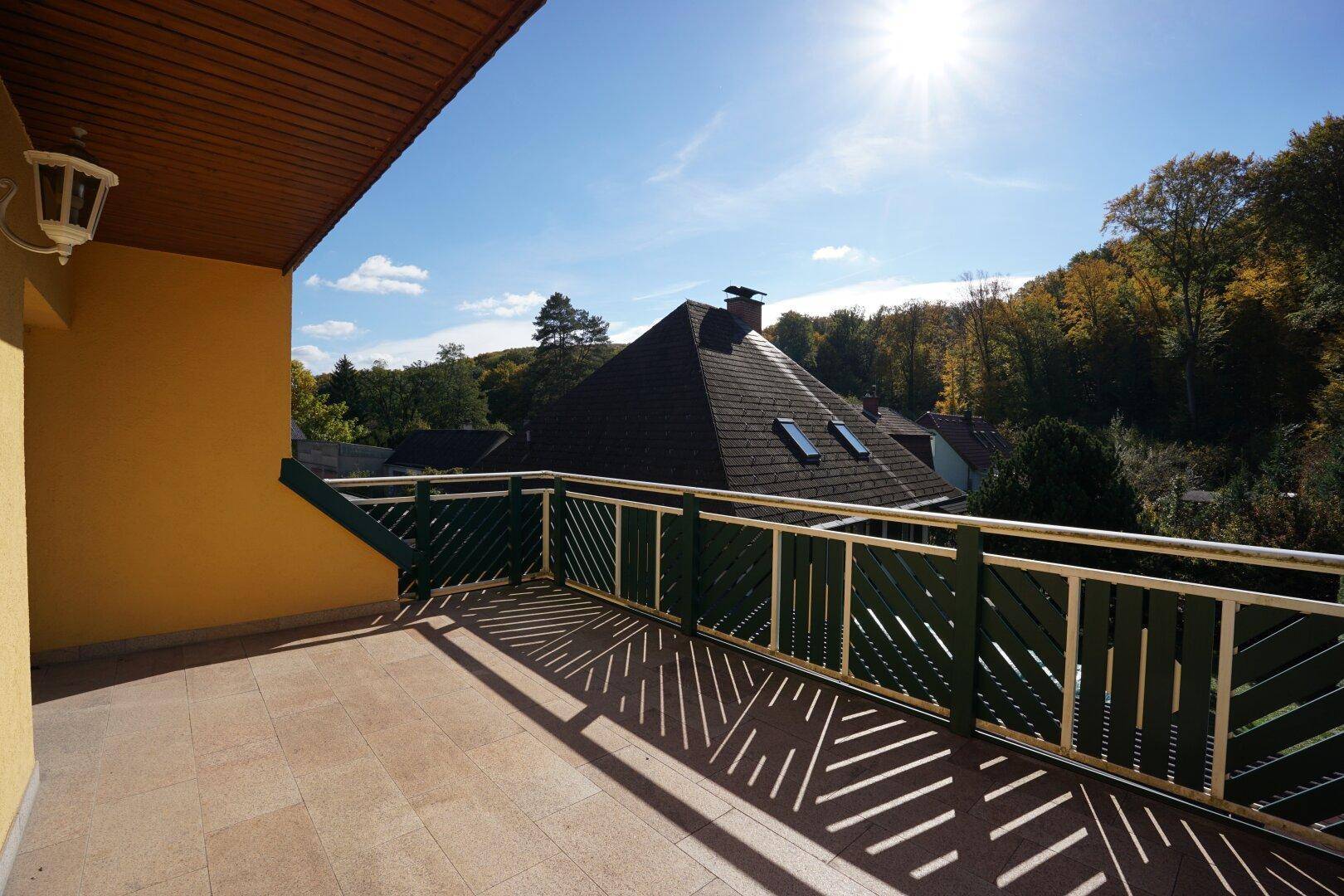 Ausblick Terrasse Richtung Südost