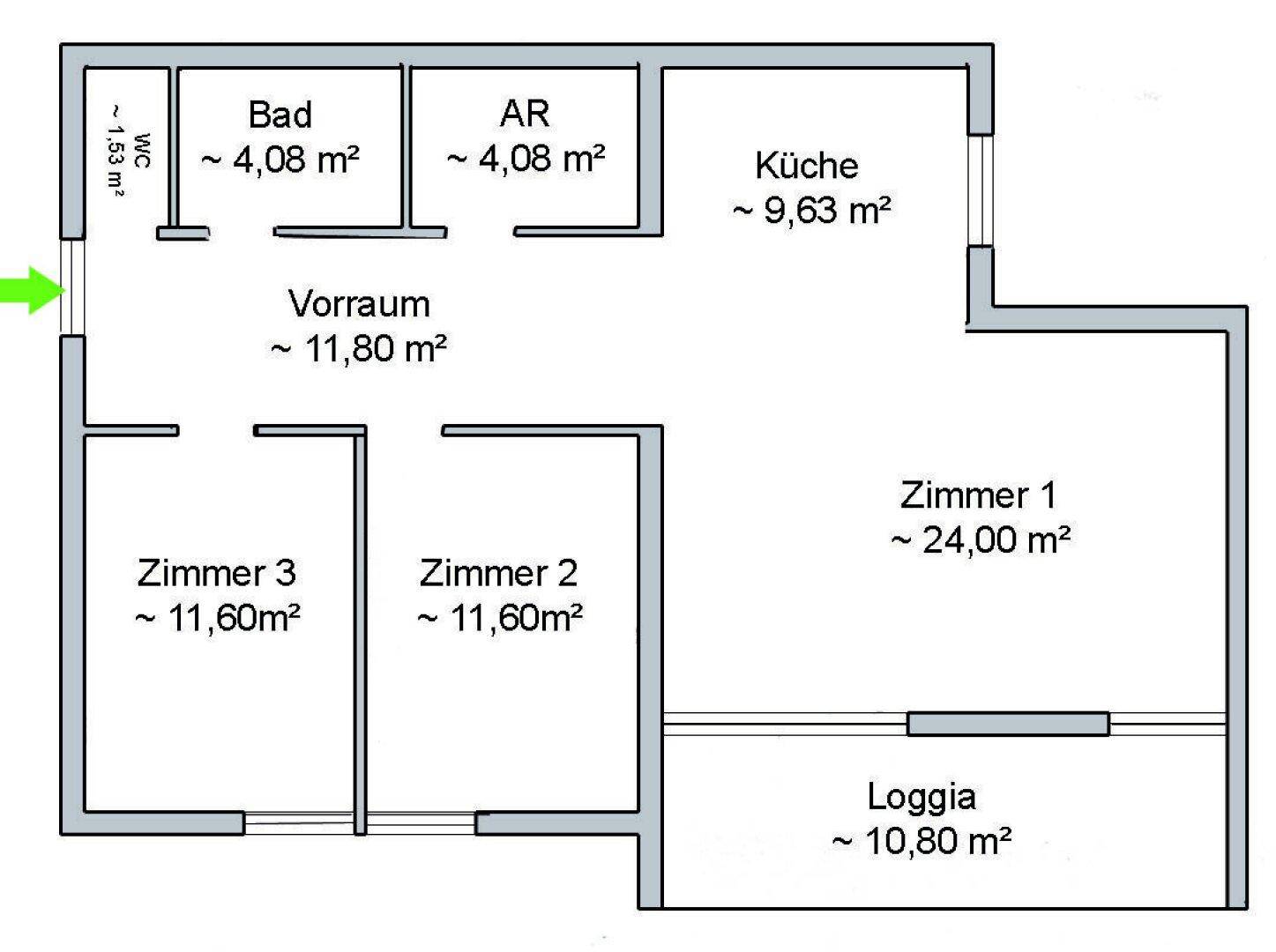 Grundriss Skizze