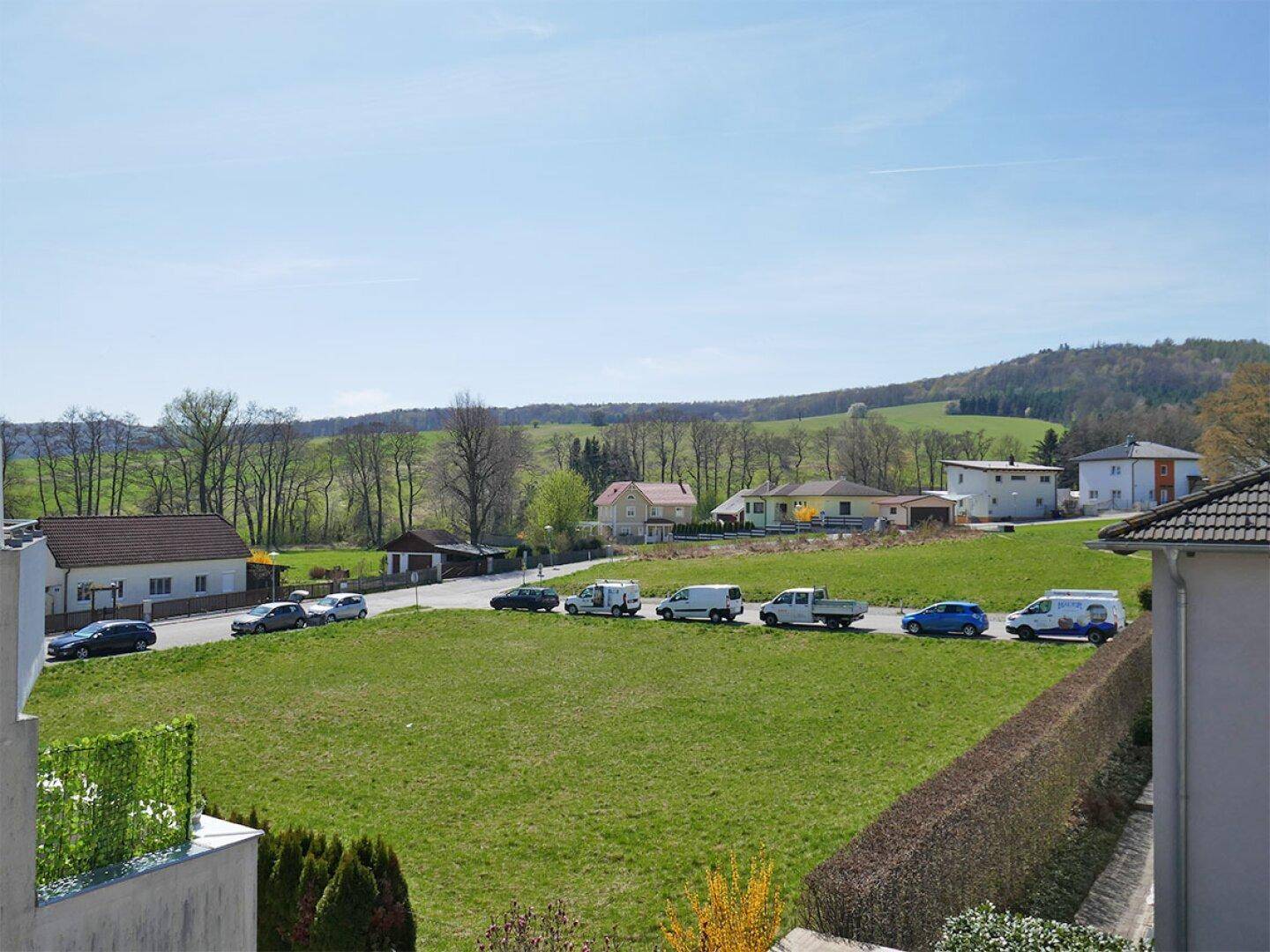 Ausblick vom Balkon