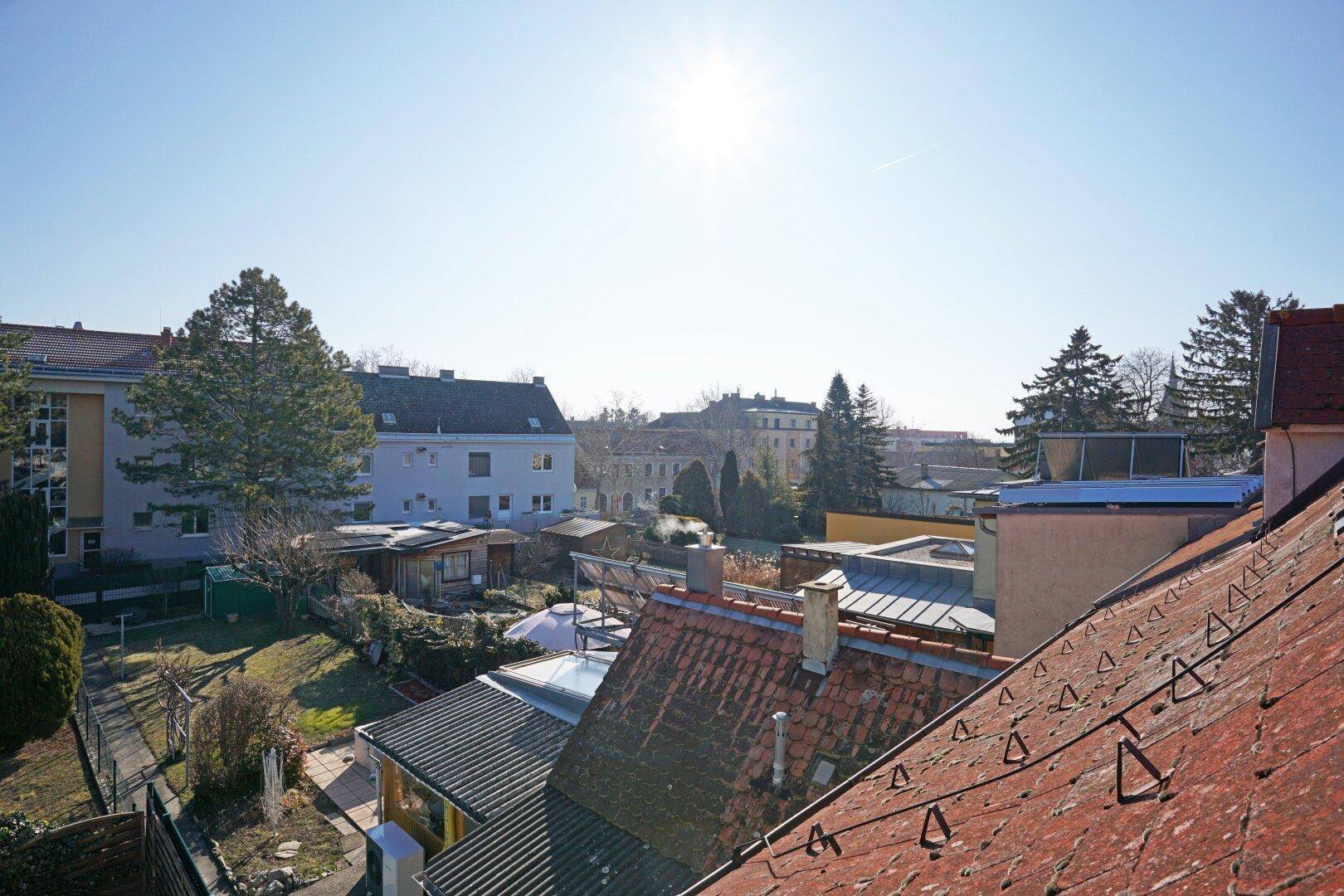 Ausblick vom Dachboden