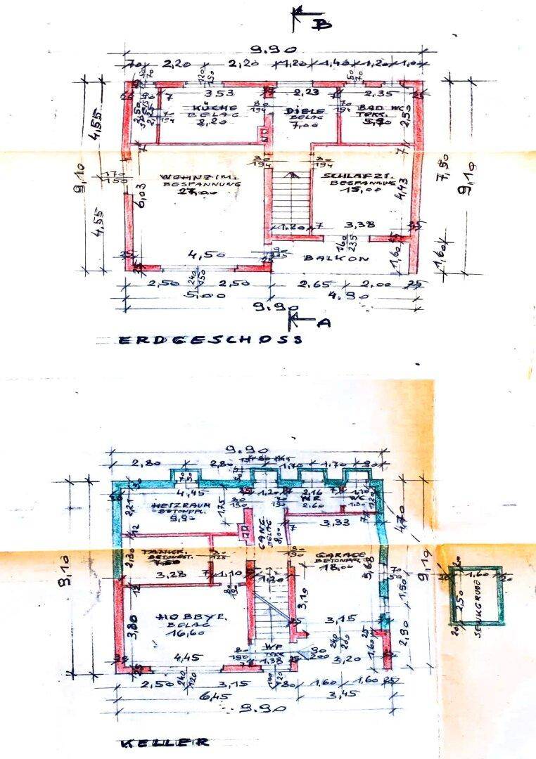 Grundriss Skizze