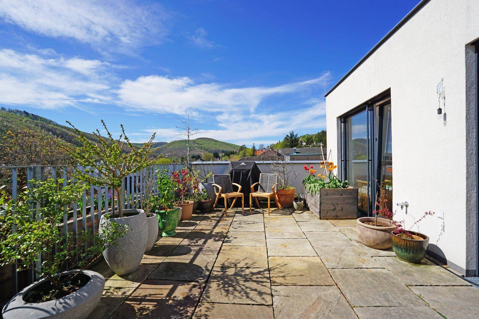 Dachterrasse nach Westen