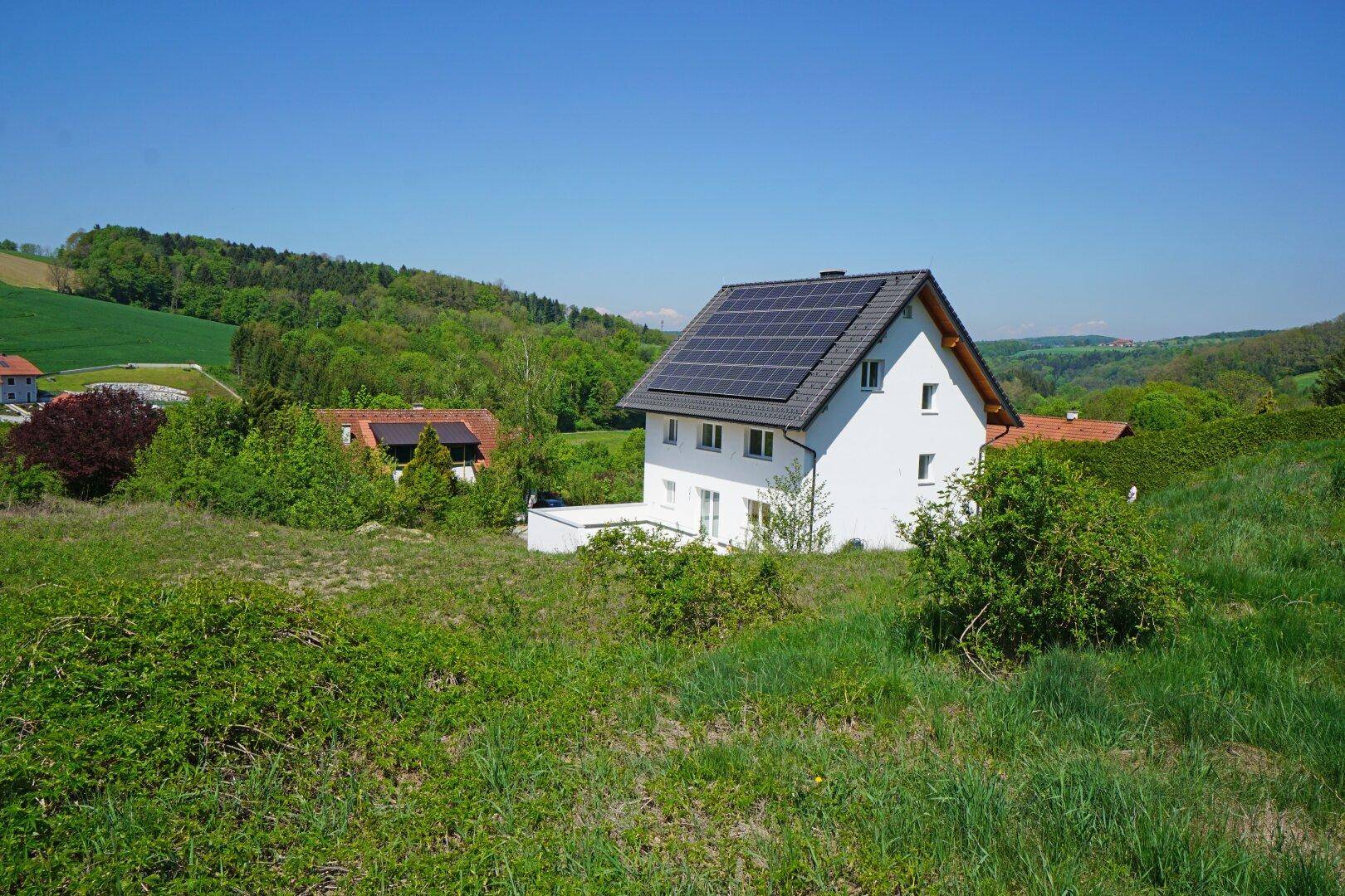 Hausansicht SO mit Umgebung
