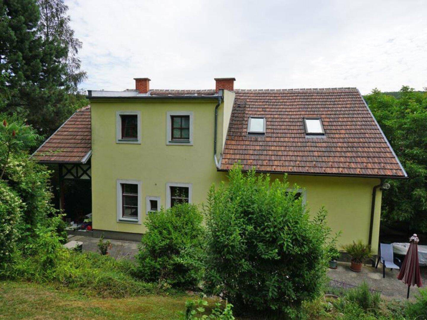 gartenseitige Hausansicht