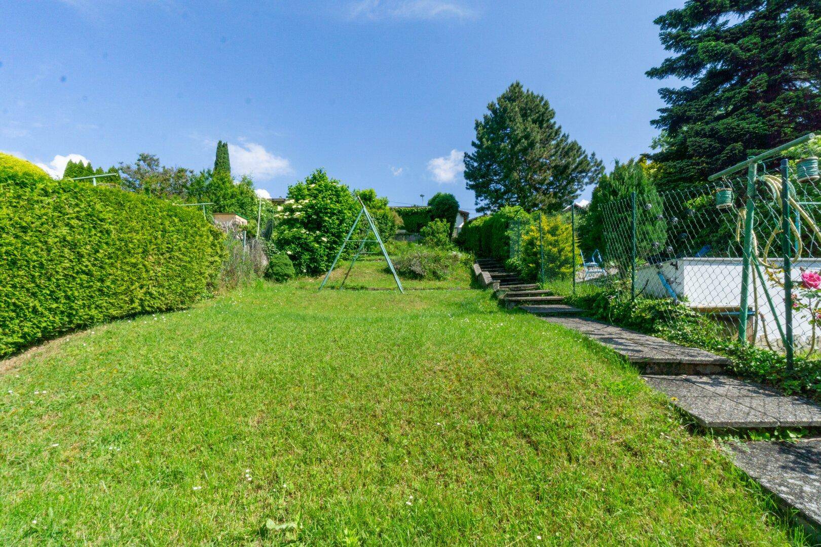 Garten von Süd nach Nord