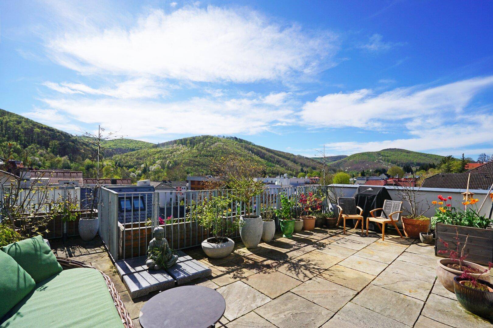 Dachterrasse Richtung Südwesten