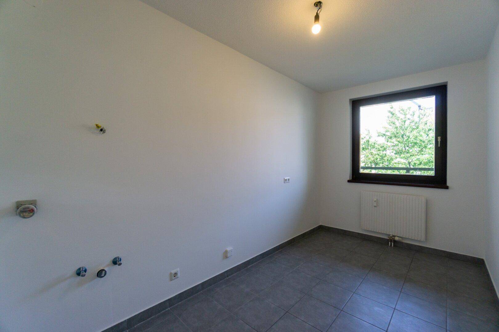 Küche mit Anschlüssen