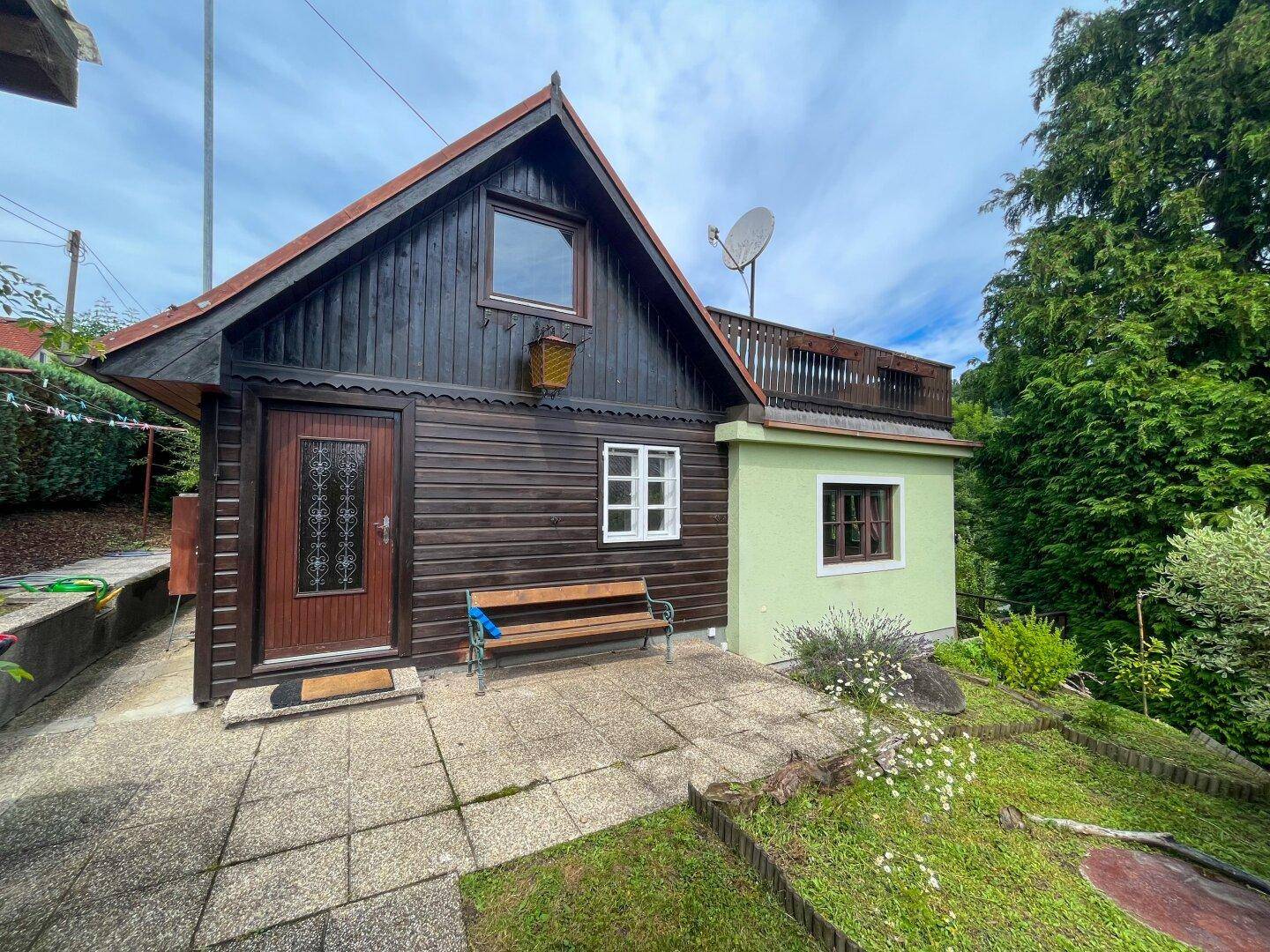 gartenseitige Hausansicht