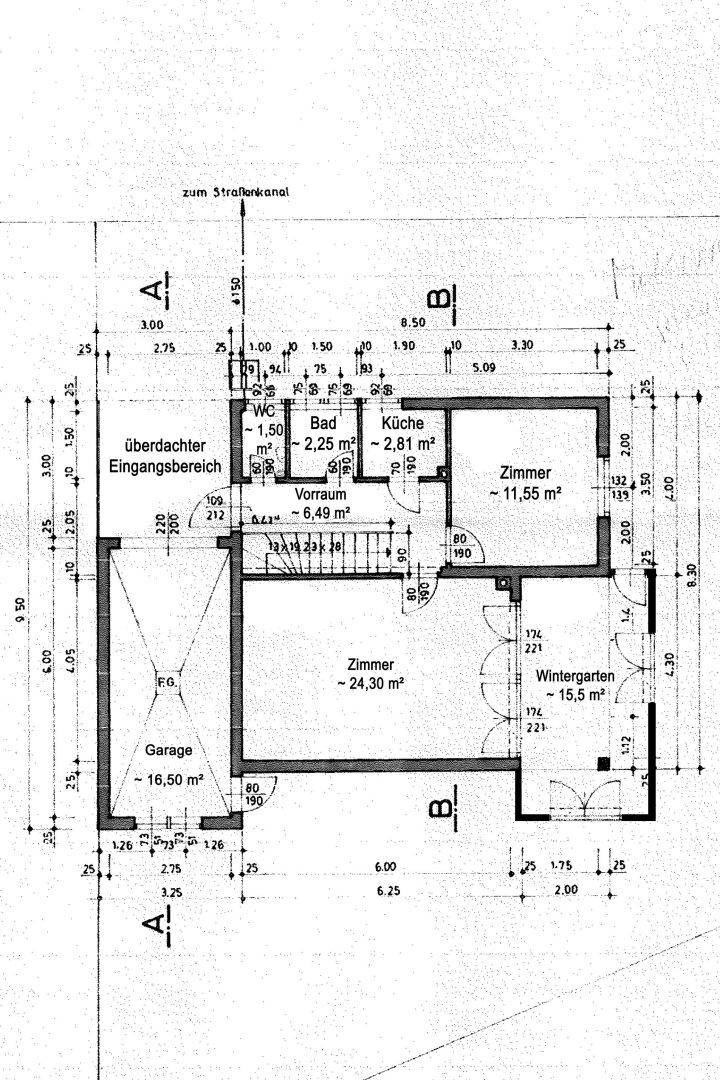 Grundriss Skizze Erdgeschoß