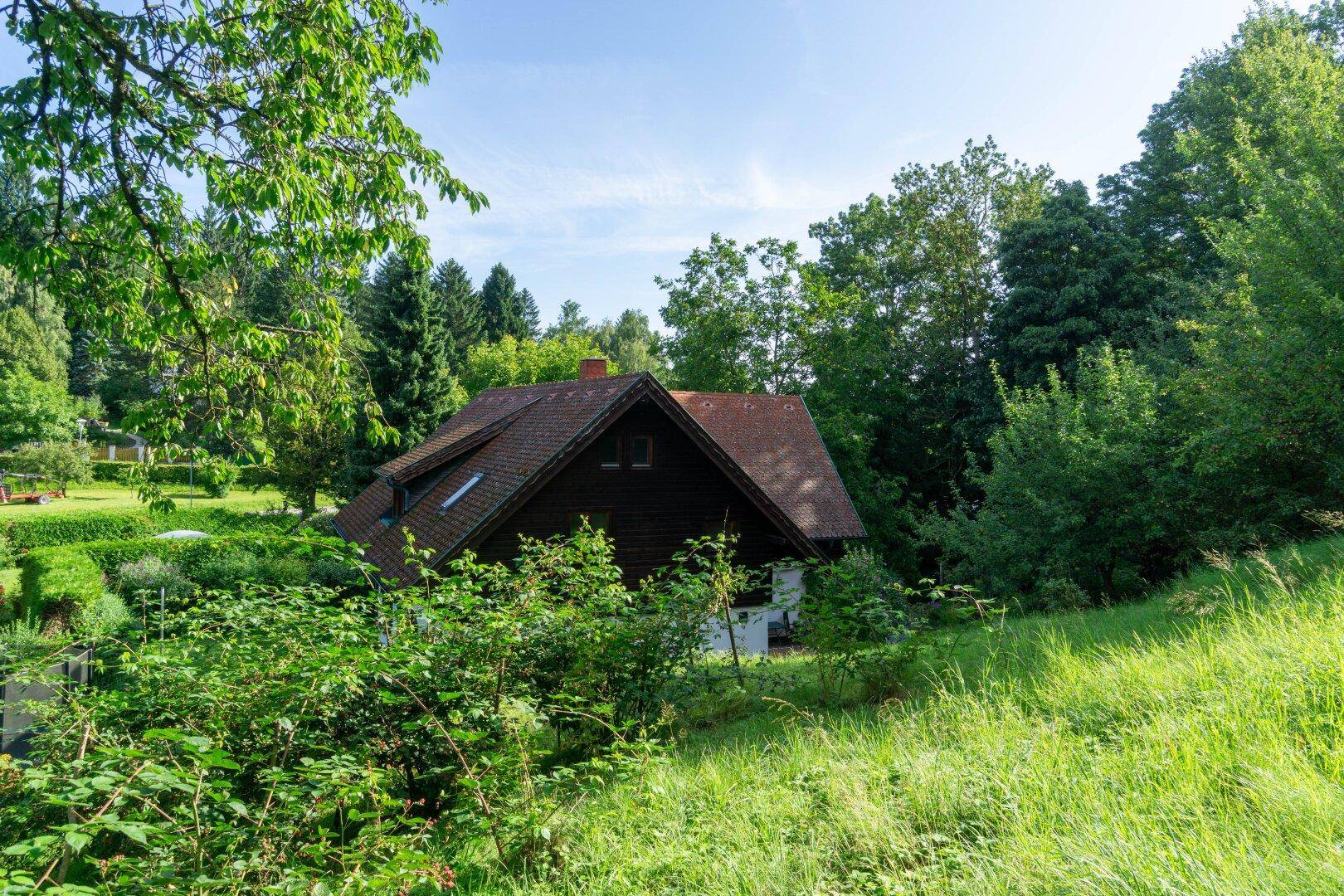 gartenseitige Hausansicht