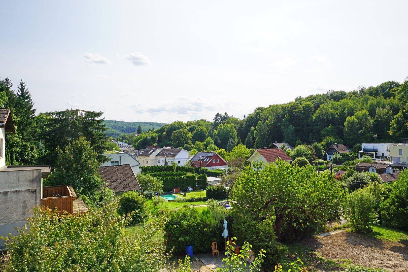 Ausblick von Zimmer 2 nach Süden