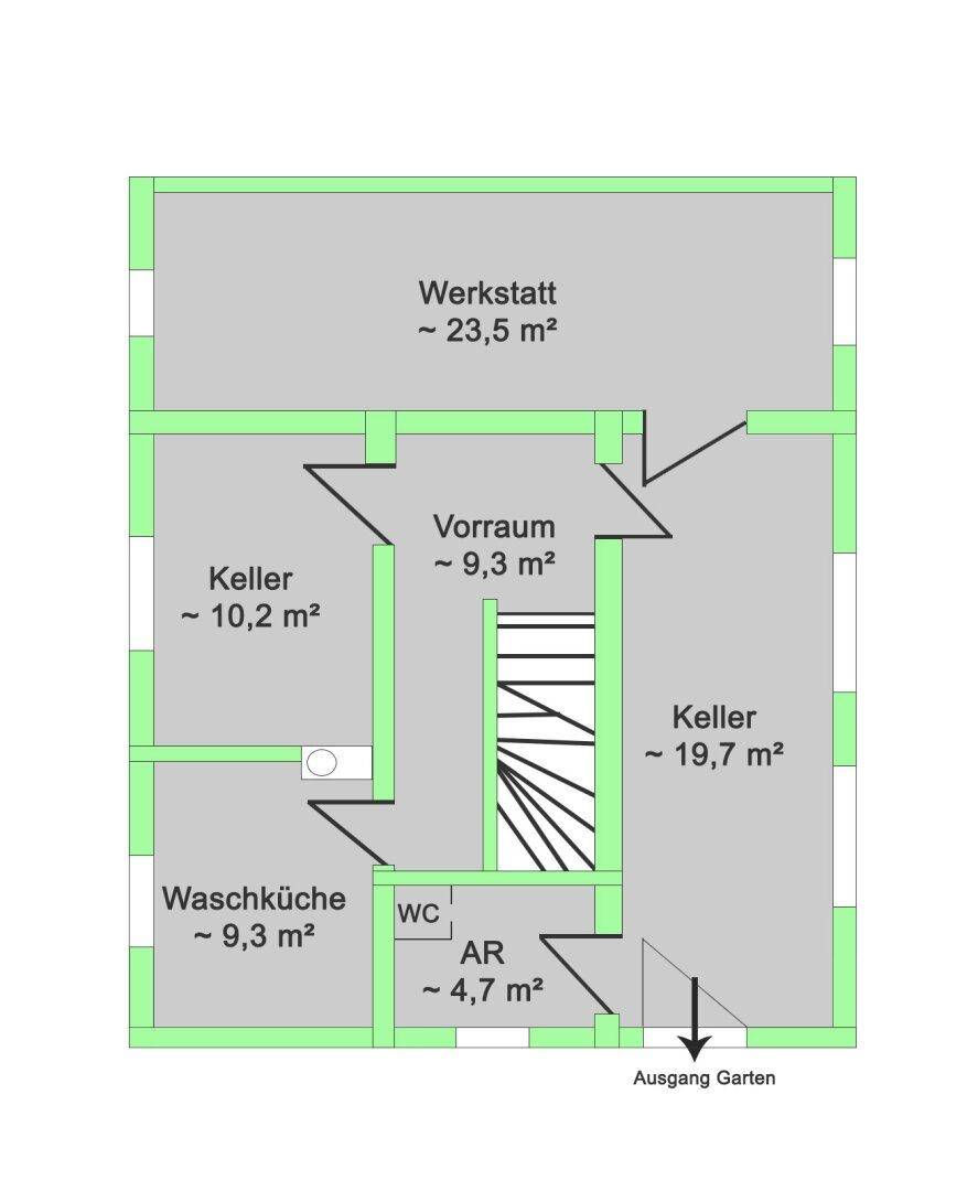 Planskizze Keller