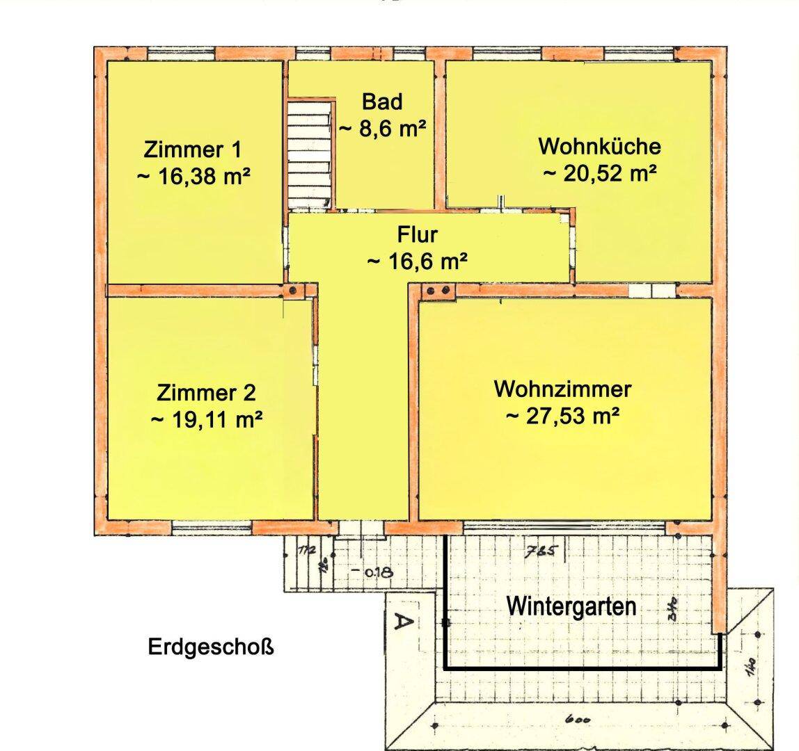 Erdgeschoß Skizze