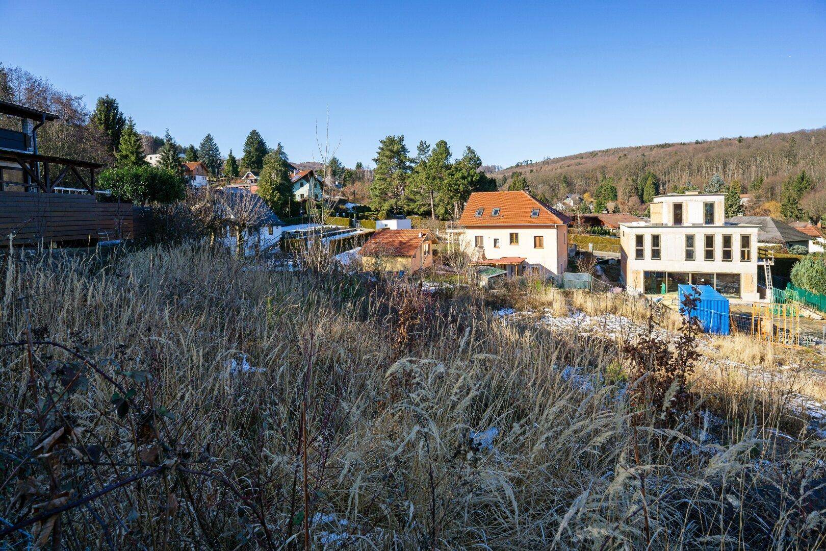 Baugrundstück mit Traumaussicht in Gablitz – inkl. bewilligtem Doppelhaus-Planungsvorschlag - Ansicht 2