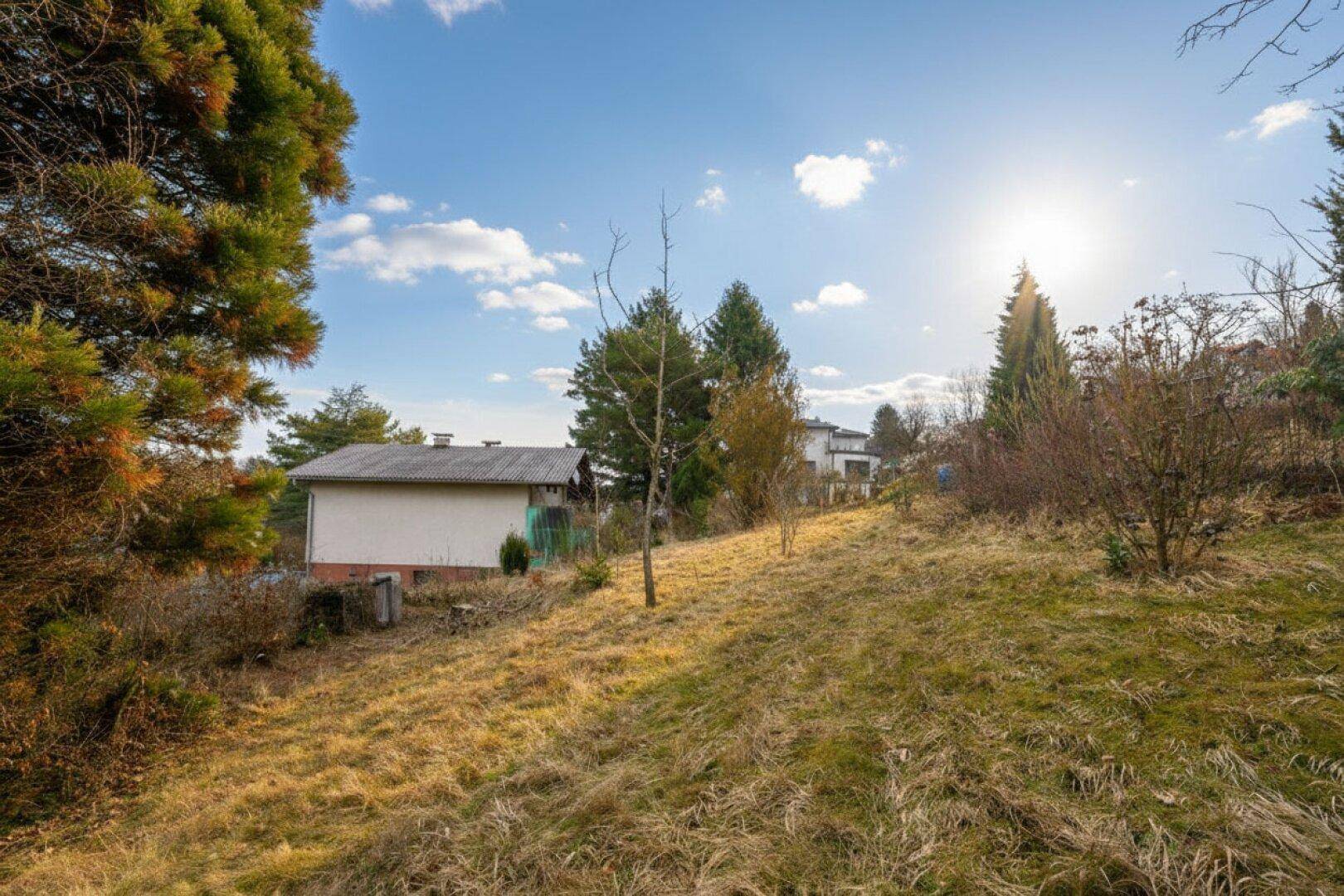 Aufschließungsabgabe bezahlt! Großzügiges Baugrundstück in mittlerer Hanglage an der Grenze zu Eichgraben - Ansicht 5