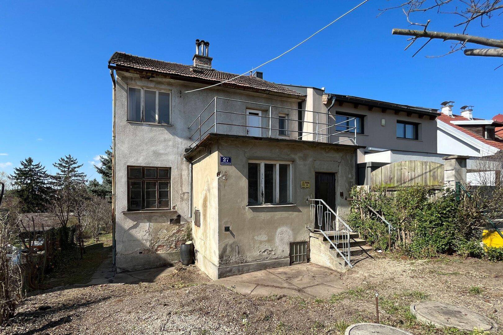 Grünruhelage: Baugrund mit Abbruchhaus zwischen Hanusch KH und Flötzersteig - Ansicht 6