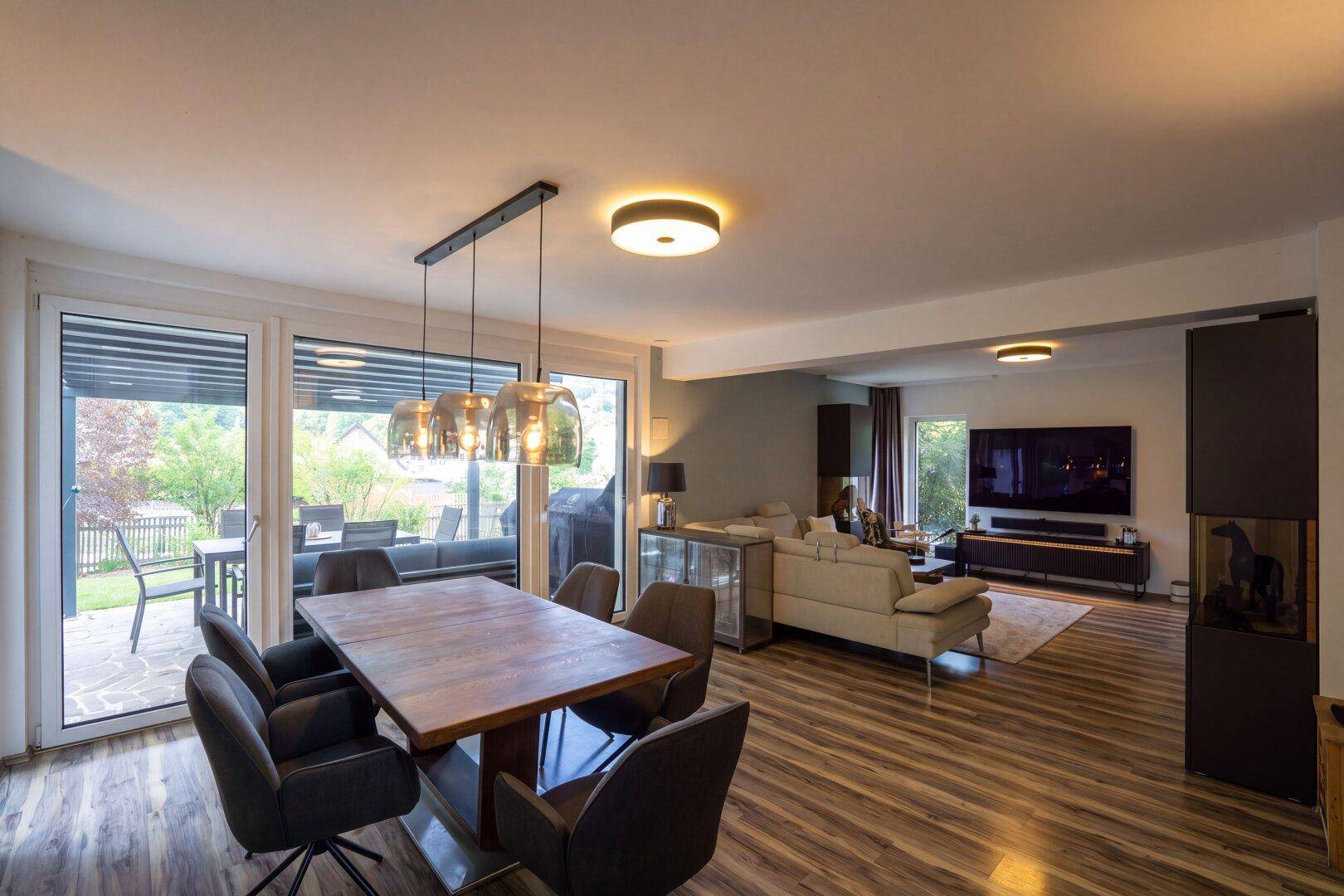 Essbereich Richtung Wohnzimmer