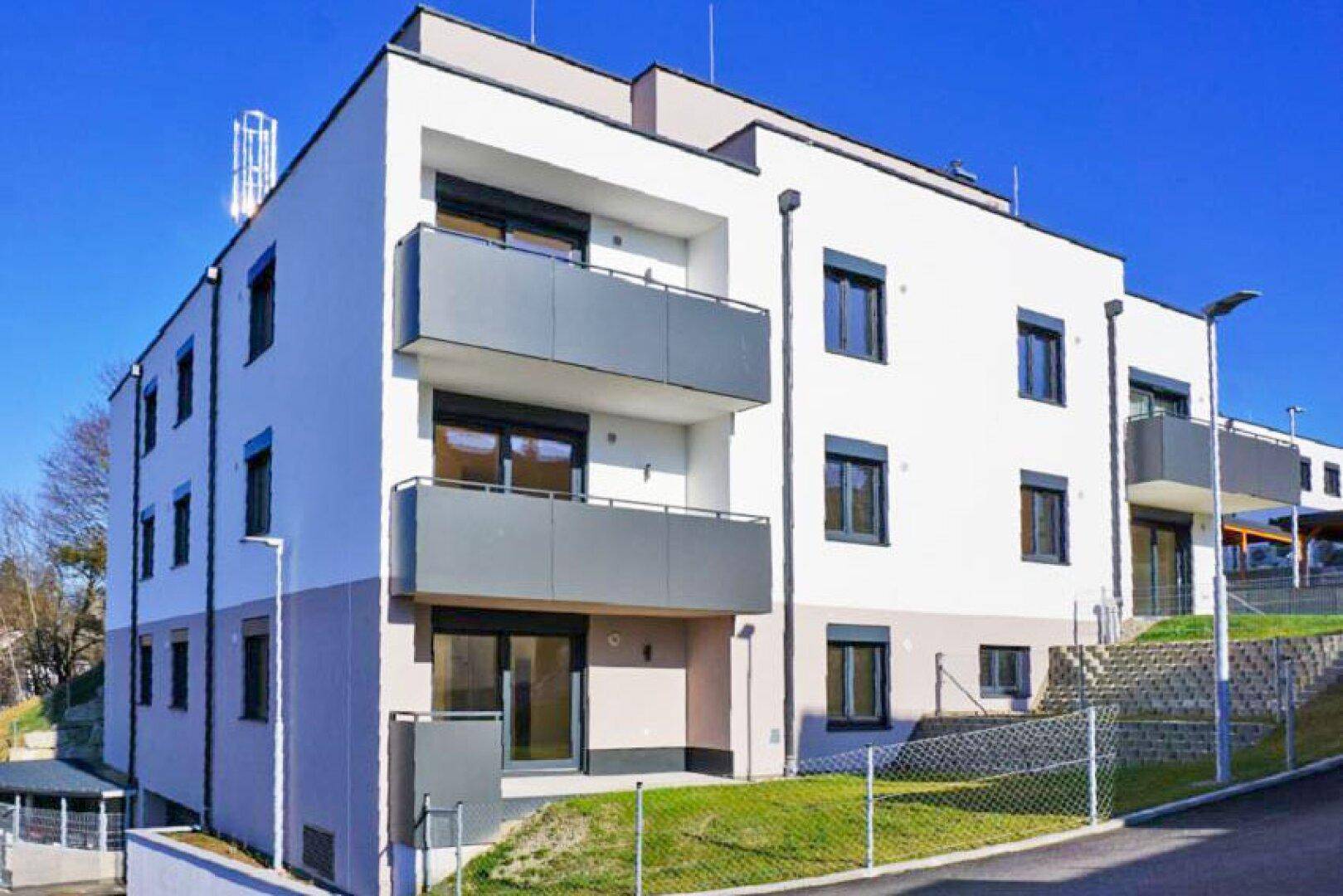 Hausansicht mit Loggia