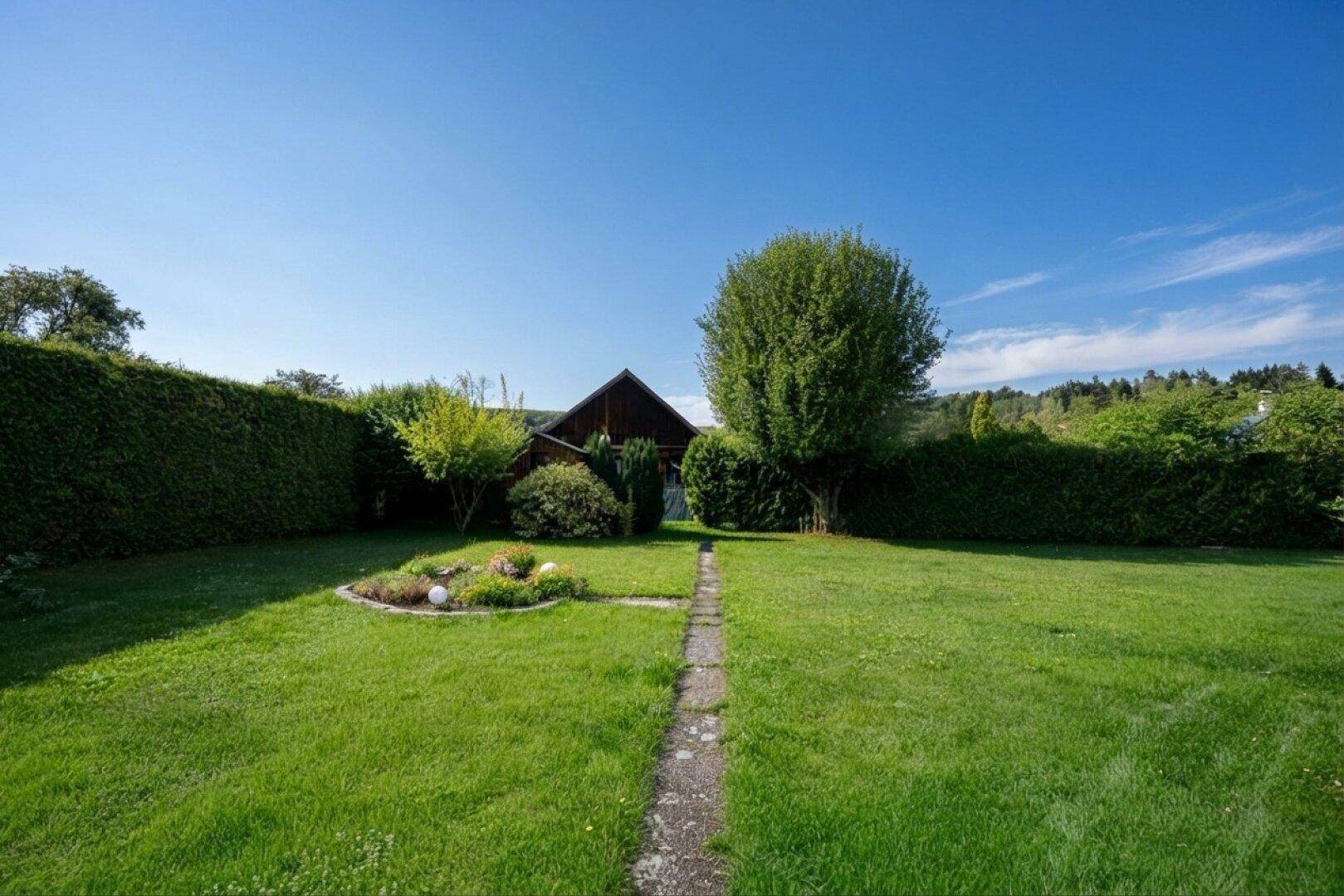 Garten nach Nordwesten