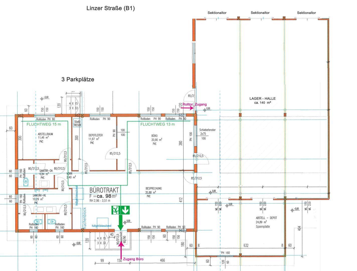 Planskizze Büro_Lager