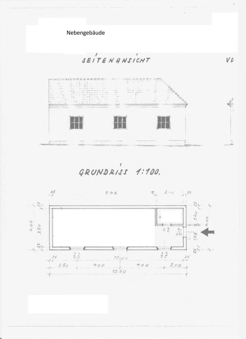 25 Plan Nebengebäude 1