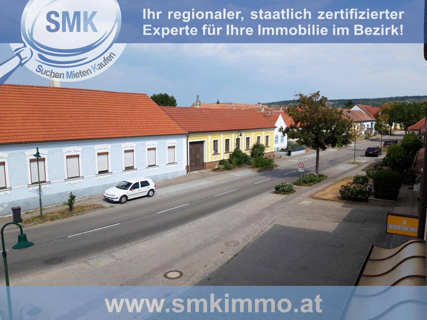 Panoramablick auf eine ländliche Straße mit traditionellen Häusern und geparkten Autos.